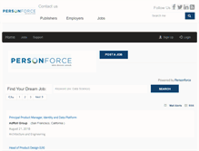 Tablet Screenshot of personforce.com